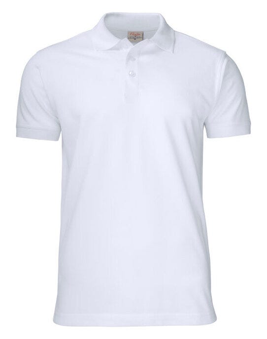 Printer Essentials PE2265019 Printer Mens Surf Pro RSX Pique Polo - White