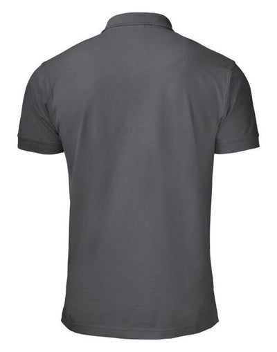 Printer Essentials PE2265019 Printer Mens Surf Pro RSX Pique Polo - Steel Grey