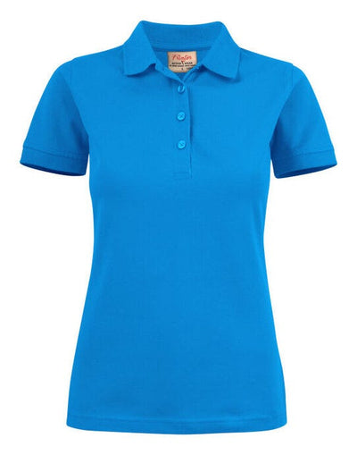 Printer Essentials PE2265021 Printer Ladies Surf Stretch Polo - Ocean Blue