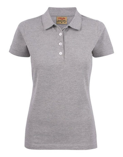 Printer Essentials PE2265021 Printer Ladies Surf Stretch Polo - Grey Melange