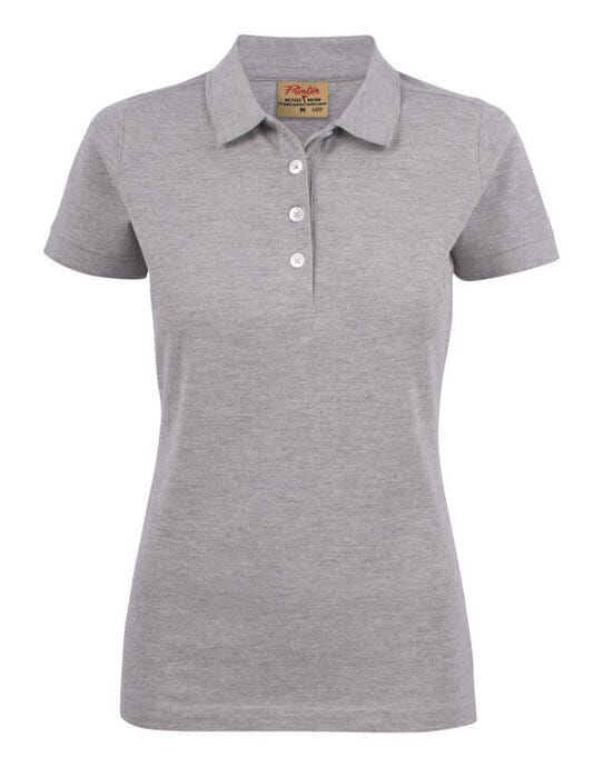 Printer Essentials PE2265021 Printer Ladies Surf Stretch Polo - Grey Melange