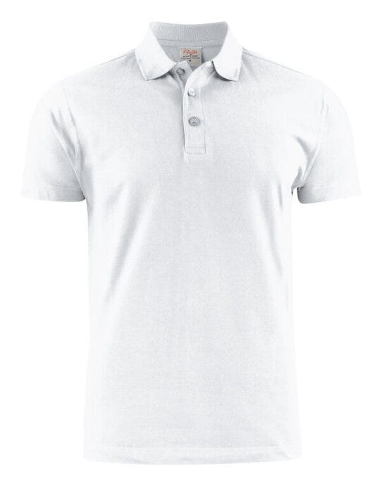 Printer Essentials PE2265022 Printer Mens Surf Light RSX Polo - White