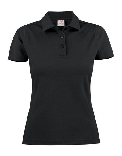 Printer Essentials PE2265023 Printer Ladies Surf Light Polo - Black