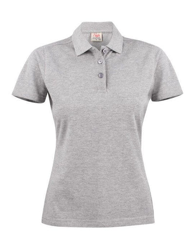 Printer Essentials PE2265023 Printer Ladies Surf Light Polo - Grey Melange