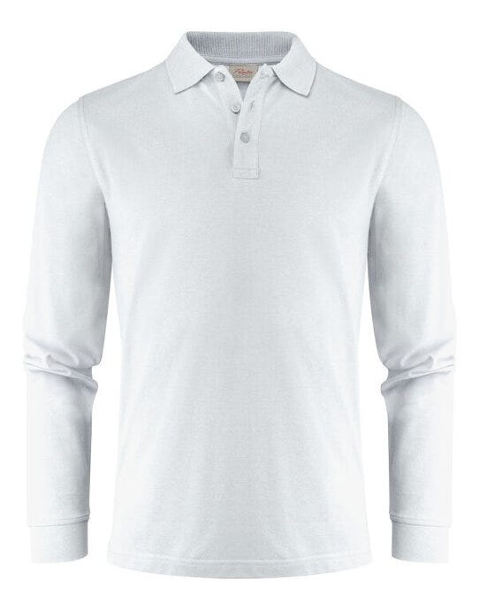 Printer Essentials PE2265026 Printer Mens Surf Pro LS Polo - White