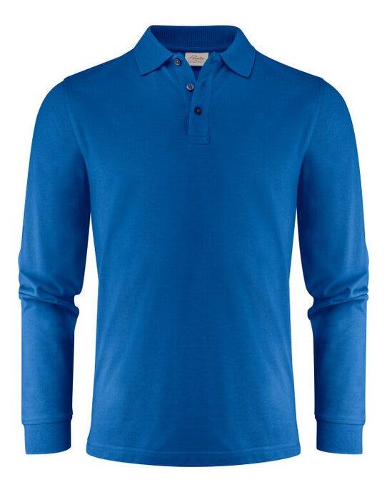 Printer Essentials PE2265026 Printer Mens Surf Pro LS Polo - Ocean Blue