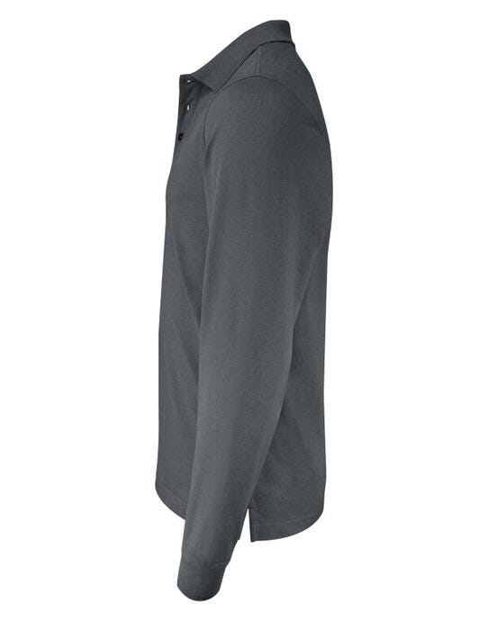 Printer Essentials PE2265026 Printer Mens Surf Pro LS Polo - Steel Grey