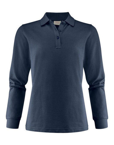 Printer Essentials PE2265027 Printer Ladies Surf Pro LS Polo - Navy