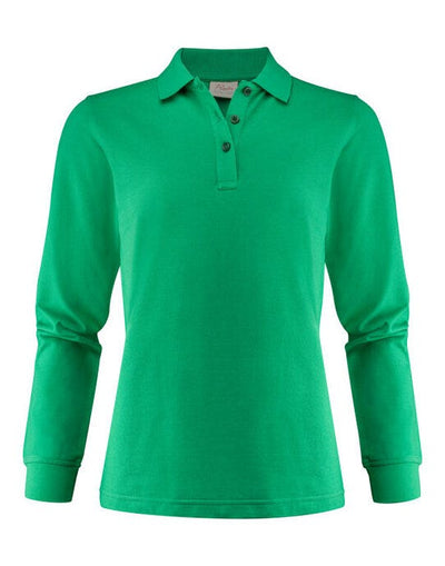 Printer Essentials PE2265027 Printer Ladies Surf Pro LS Polo - Fresh Green