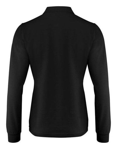 Printer Essentials PE2265027 Printer Ladies Surf Pro LS Polo - Black