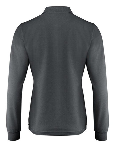 Printer Essentials PE2265027 Printer Ladies Surf Pro LS Polo - Steel Grey