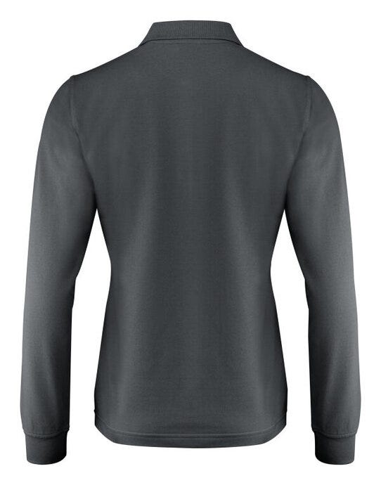 Printer Essentials PE2265027 Printer Ladies Surf Pro LS Polo - Steel Grey
