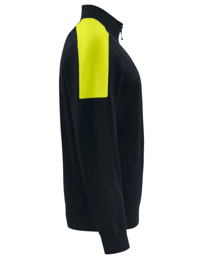 ProJob Workwear PJ642128 ProJob Prio 2128 1/2 Zip Sweatshirt - Black/Yellow