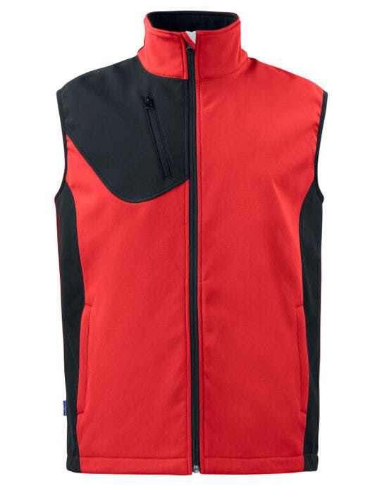 ProJob Workwear PJ643702 ProJob Prio 3702 Softshell Vest - Red