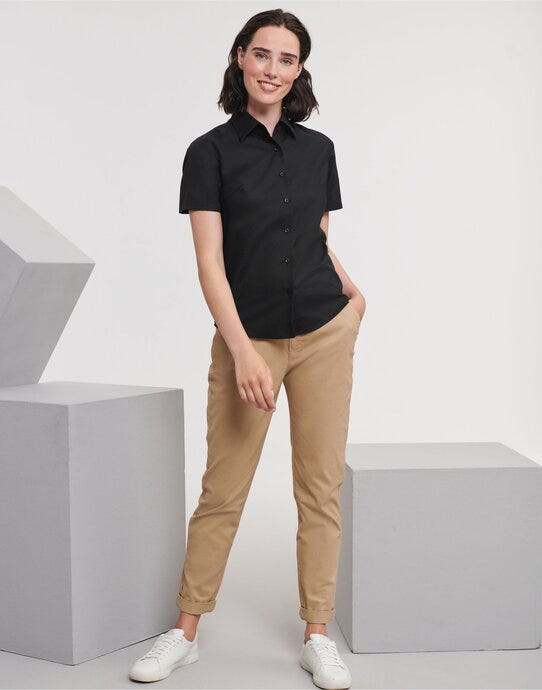 Russell Athletic Collection 933F Russell Collection Lady SS Tailor Oxford