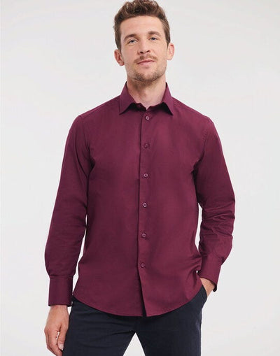 Russell Athletic Collection 946M Russell Collection Mens LS Stretch Shirt