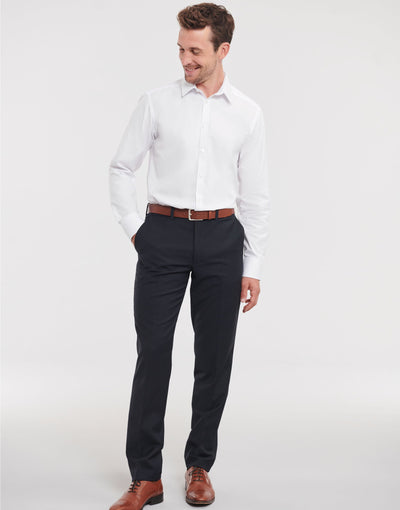 Russell Athletic Collection 962M Russell Collection Mens LS H'Bone Shirt