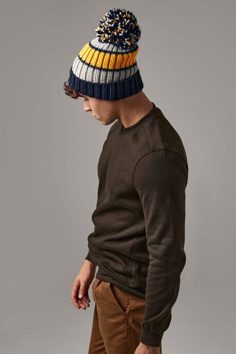 Beechfield B392 Hygge Striped Beanie
