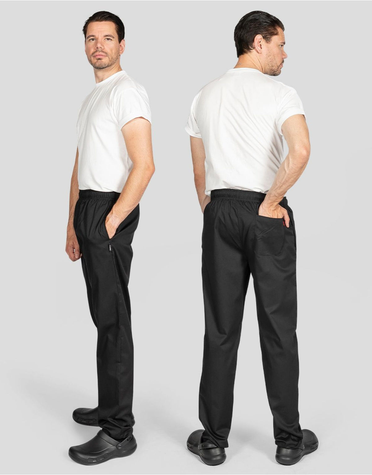 Product image of Dennys DC18B Unisex Elasticated Black Trouser