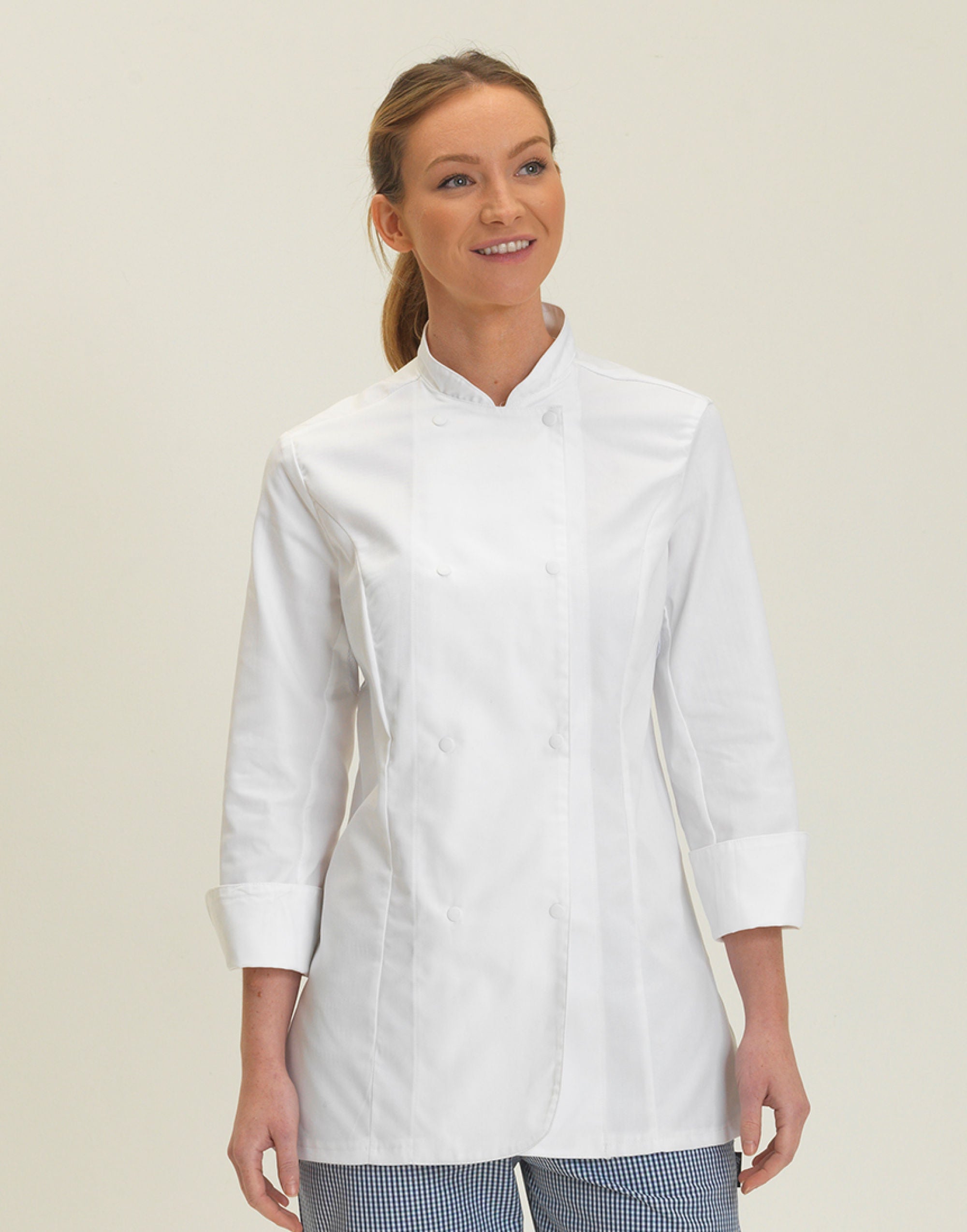 Dennys DD33L Ladies' LS Fitted Chef's Jacket | UK – USASTARFASHION