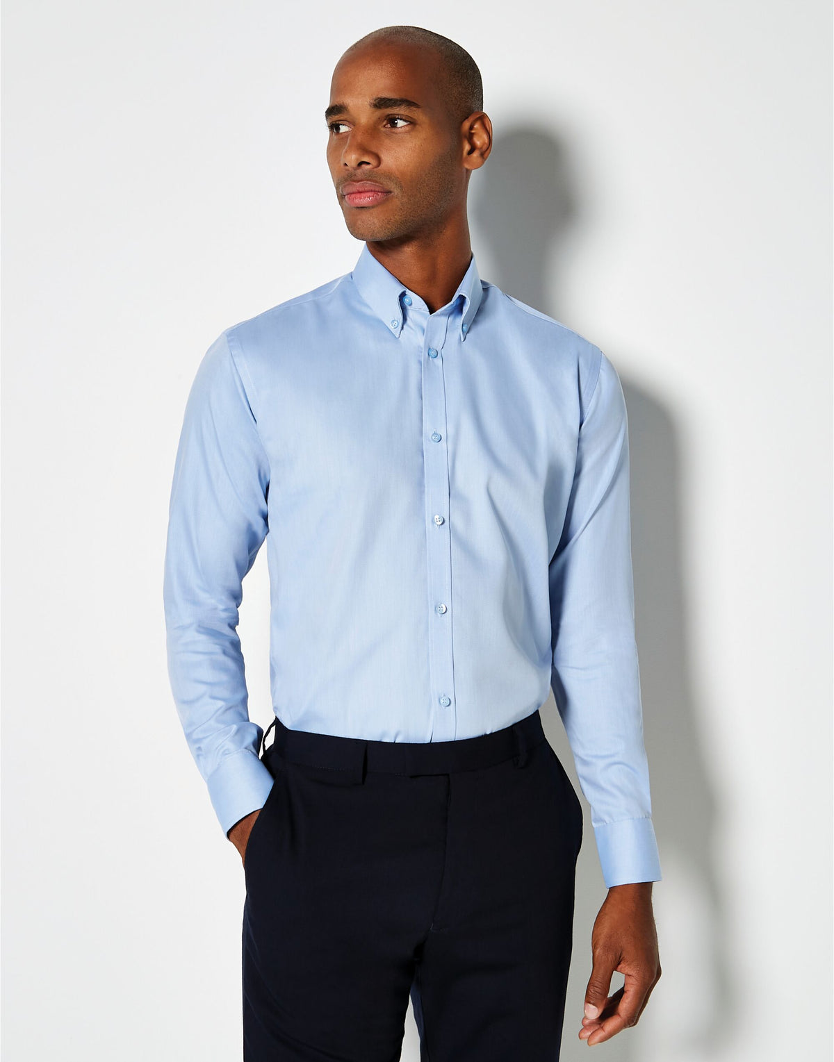 Product image of Kustom Kit KK139 Men LS Slim Oxford Twil Shirt