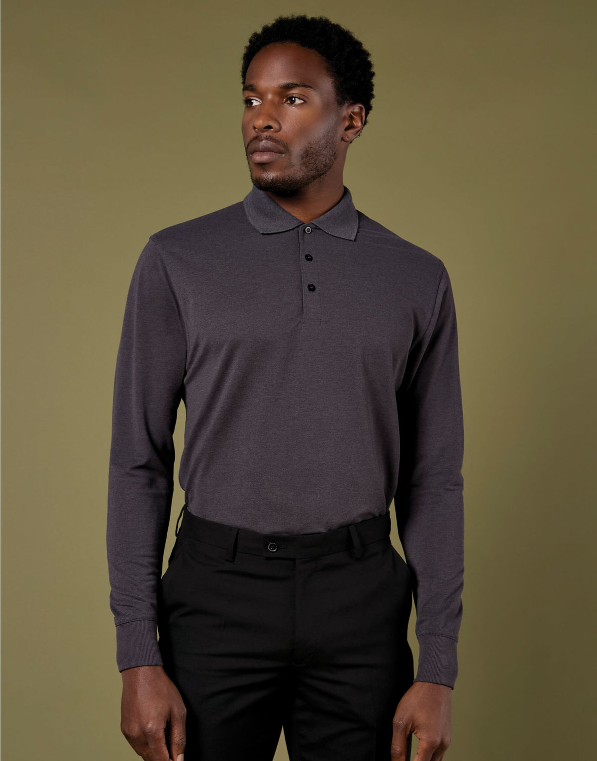 Product image of Kustom Kit KK430 Mens Pique L/S Polo Shirt