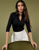 Product image of Kustom Kit KK785 Lady Mandarin Collar 3/4 Top