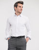 Russell Athletic Collection R964MC Russell Mens L/S Contrast H'Bone Shirt