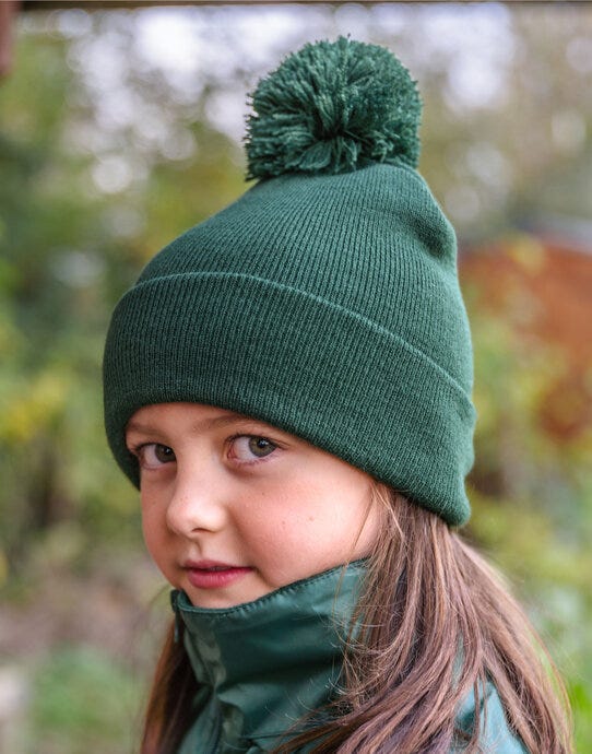 Result Winter Essentials RC028J Result Winter Junior Pom Pom Beanie