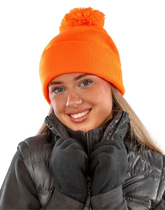 Result Winter Essentials RC028X Pom Pom Beanie
