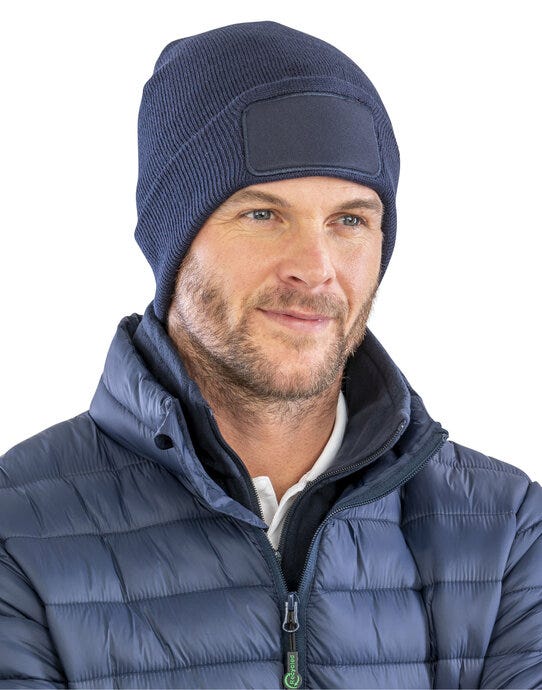 Result Recycled RC927X Dble Knit Printer Beanie