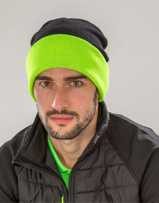 Result Recycled RC930X Black Compass Beanie