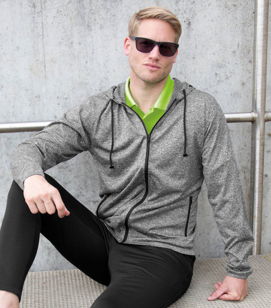 Spiro Fitness S277M Mens Hooded Tee-Jacket