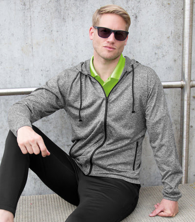 Spiro Fitness S277M Mens Hooded Tee-Jacket