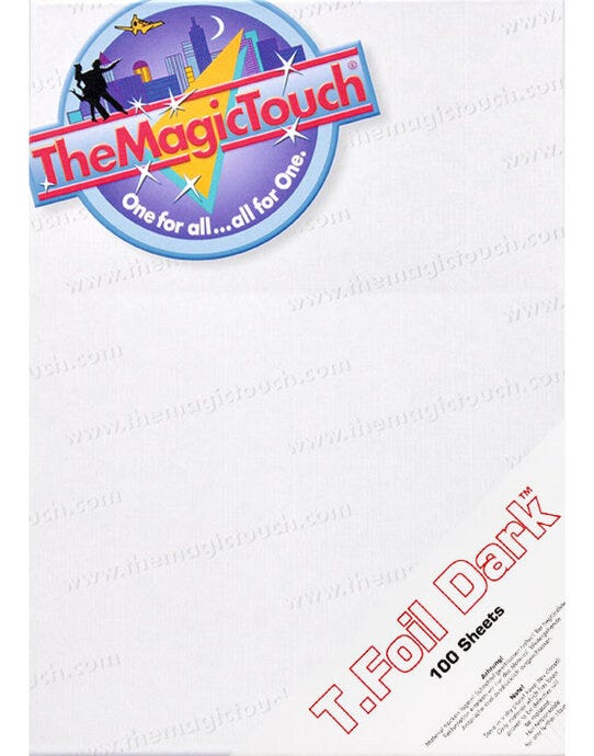 The Magic Touch TFOILDARKA4 Magic Touch T Foil Dark A4 Paper (100)