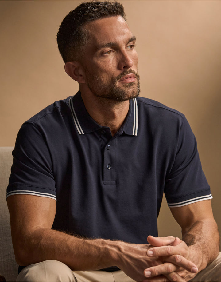Tee Jays TJ1407 Mens Luxury Stripe Stretch Polo