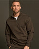 Tee Jays TJ5506 Ribbed Interlock Half Zip