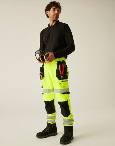 Regatta High Visibility TRJ603SR Regatta Hi-Vis Infiltrate Trouser S/R
