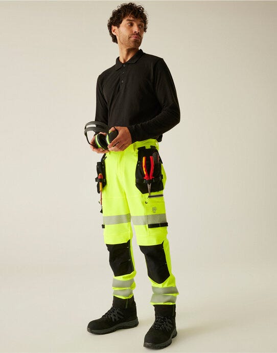 Regatta High Visibility TRJ603SR Regatta Hi-Vis Infiltrate Trouser S/R