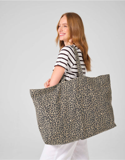 Westford Mill W336 Leopard Print OversizeTote