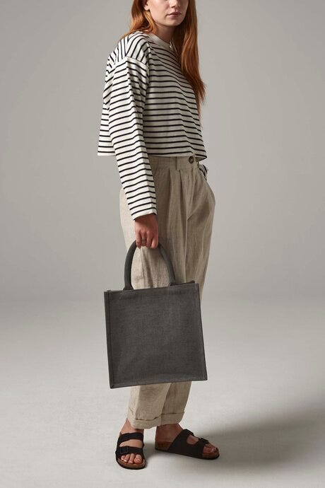 Westford Mill W413 Jute Midi Tote