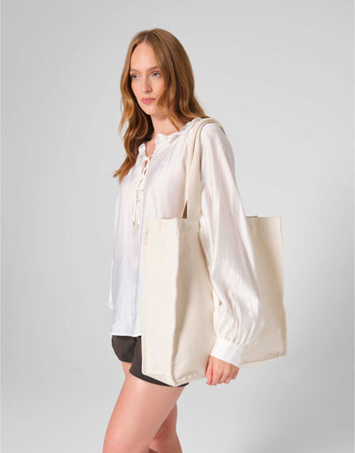 Westford Mill W940 Chevron Handle Shopper