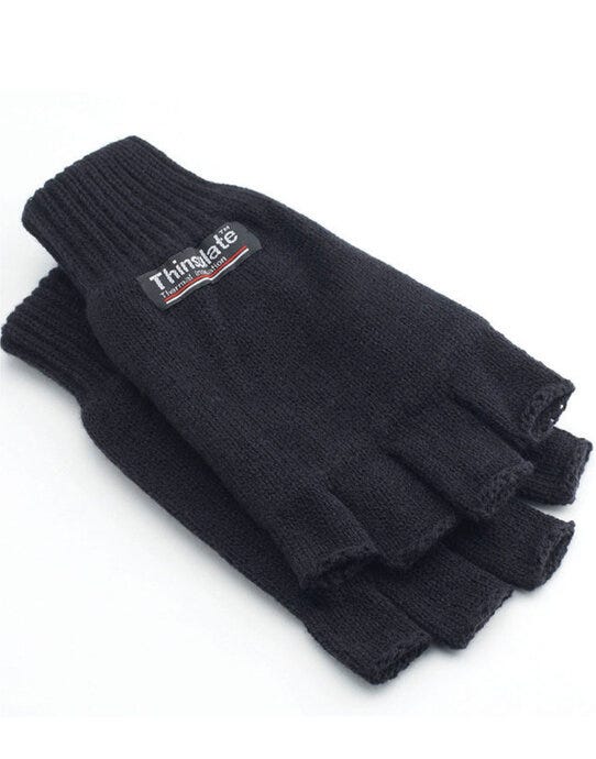 Yoko WN783 3m Thinsulate Half Finger Gloves