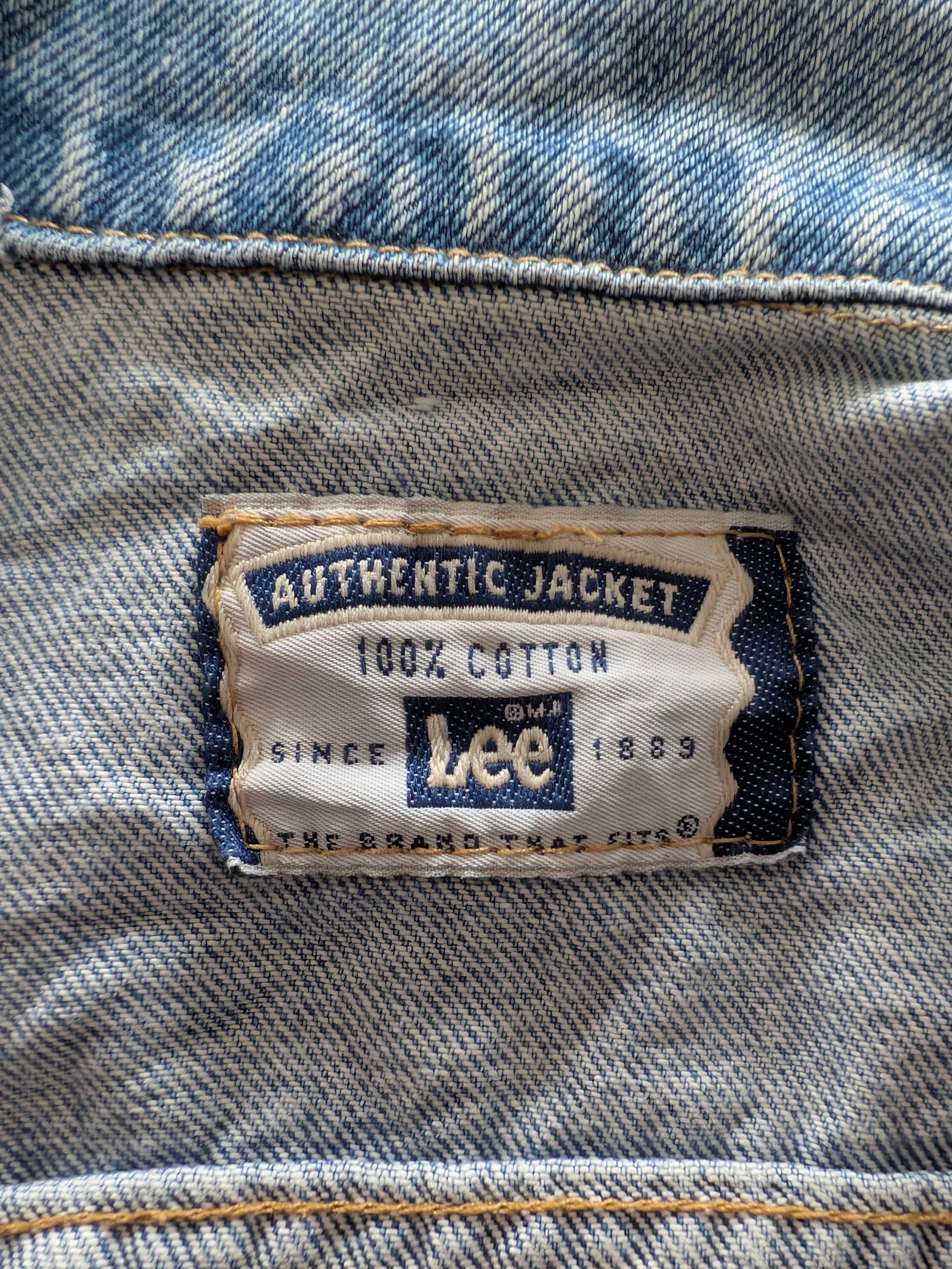 Lee Jeans Authentic Denim Jacket  - Size M - USASTARFASHION