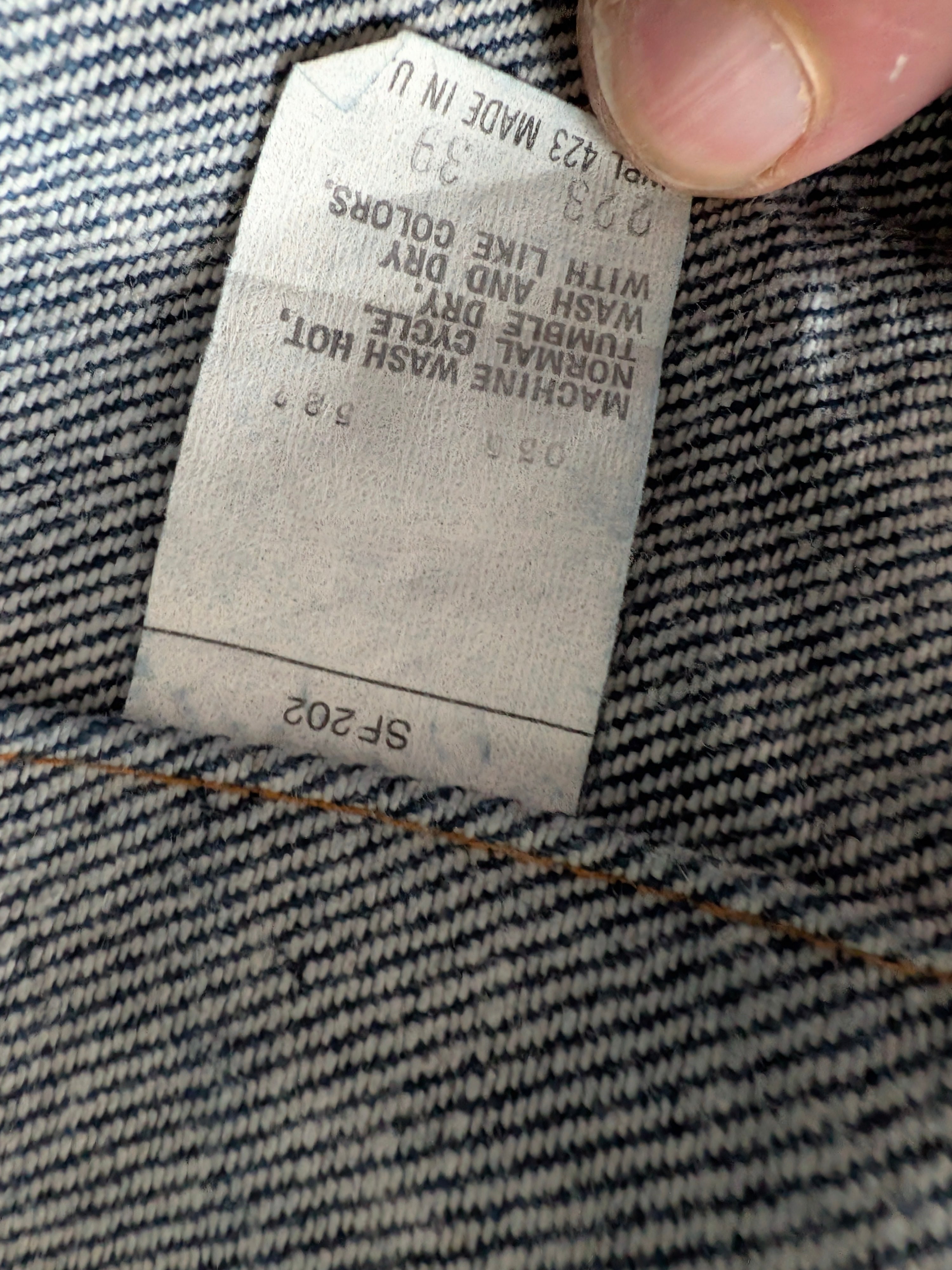 Vintage Levi’s Denim Trucker Jacket 70506 0217 Made in USA Blue Size 46 - USASTARFASHION