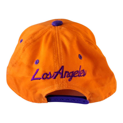 Vintage Snapback Hat - State Property Los Angeles Orange and Purple Junior Style - USASTARFASHION