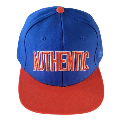 Vans Authentic Snapback Cap - Vintage Snapback Style in Bold Blue & Orange, Adjustable Fit - USASTARFASHION