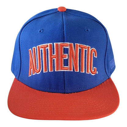 Vans Authentic Snapback Cap - Vintage Snapback Style in Bold Blue & Orange, Adjustable Fit - USASTARFASHION