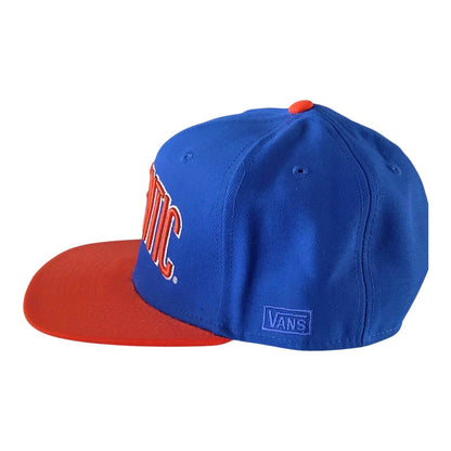 Vans Authentic Snapback Cap - Vintage Snapback Style in Bold Blue & Orange, Adjustable Fit - USASTARFASHION