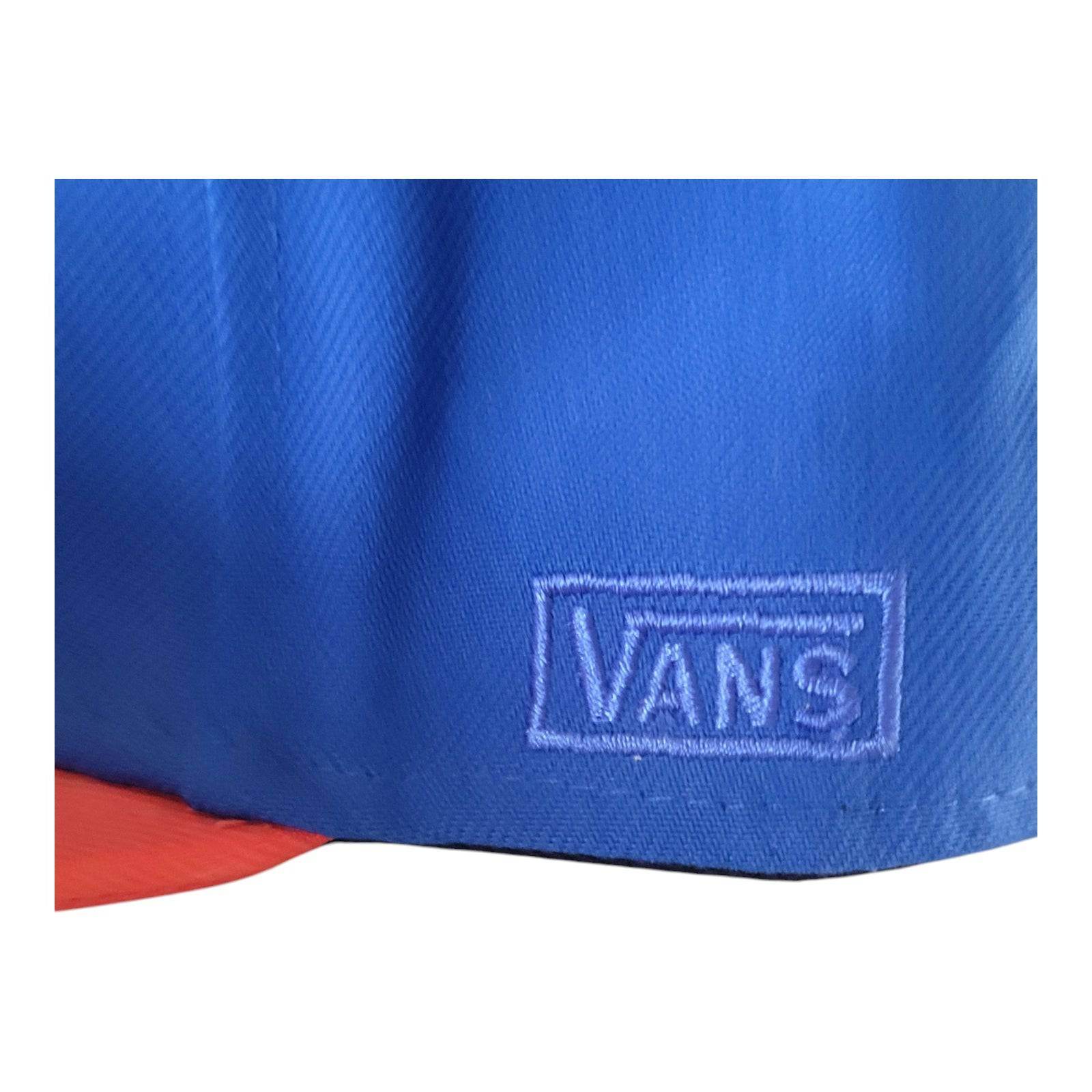 Vans Authentic Snapback Cap - Vintage Snapback Style in Bold Blue & Orange, Adjustable Fit - USASTARFASHION